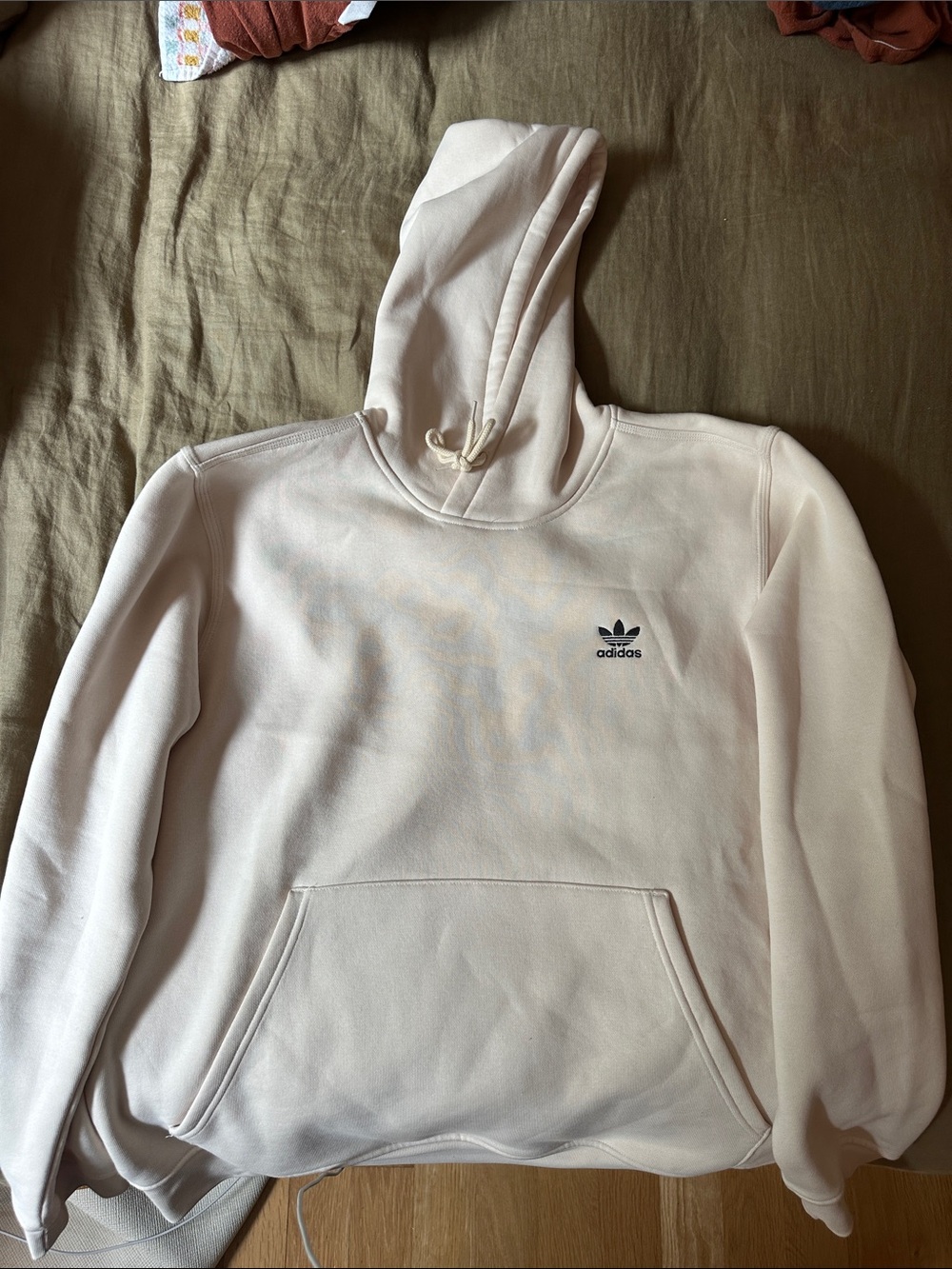 Adidas Unisex Trefoil Ivory Hoodie